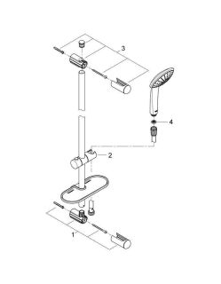 Душевой гарнитур GROHE Euphoria хром 27266001